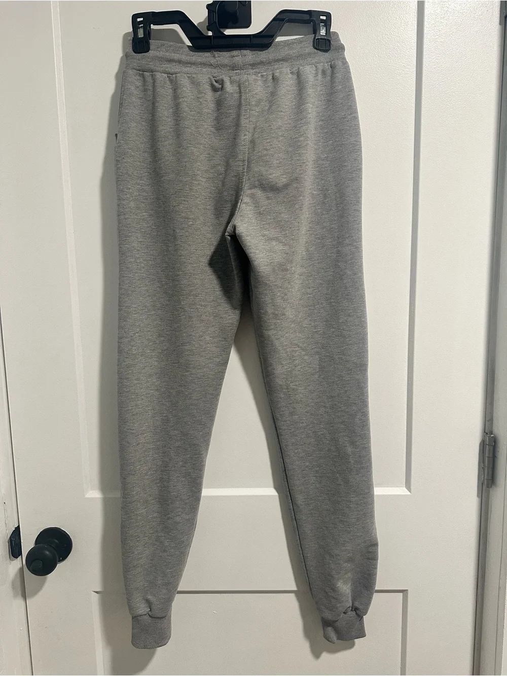 Girls Nike Gray Sweatpants with Pink Logo & Drawstring